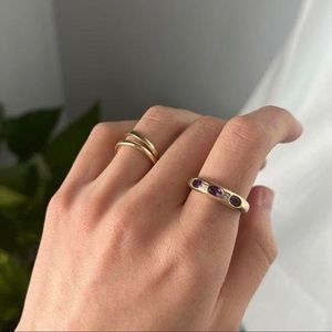 Vintage dome amethyst ring 14k gold (sold)